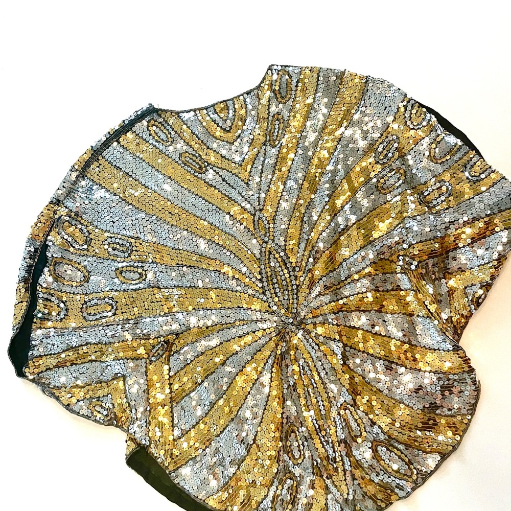 De Bina vintage sequin top
